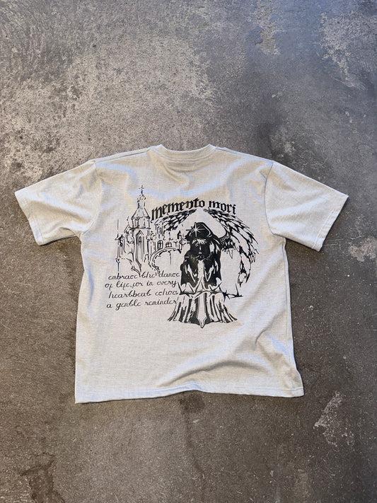 MEMENTO MORI GREY TEE