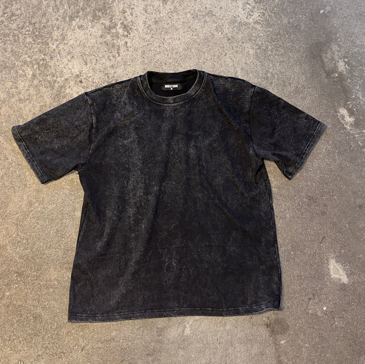 MEMENTO MORI WASHED BLACK TEE